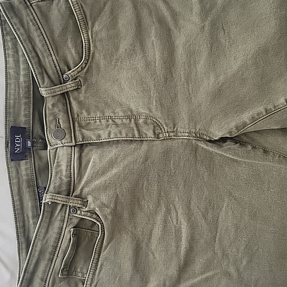 NYDJ NOT YOUR DAUGHTER'S JEANS Women's Green Ankle Cropped Wide Leg Jeans Sz 10 - Picture 4 of 6